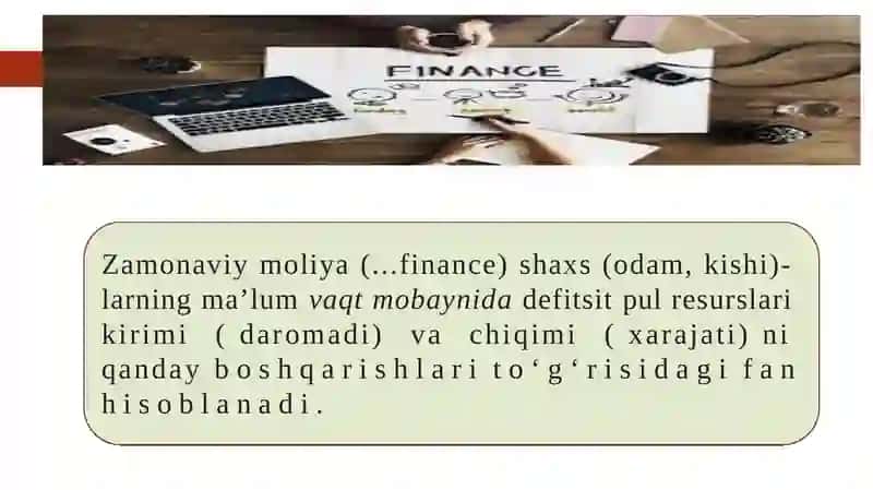 Zamonaviy moliya: mazmun-mohiyati 3