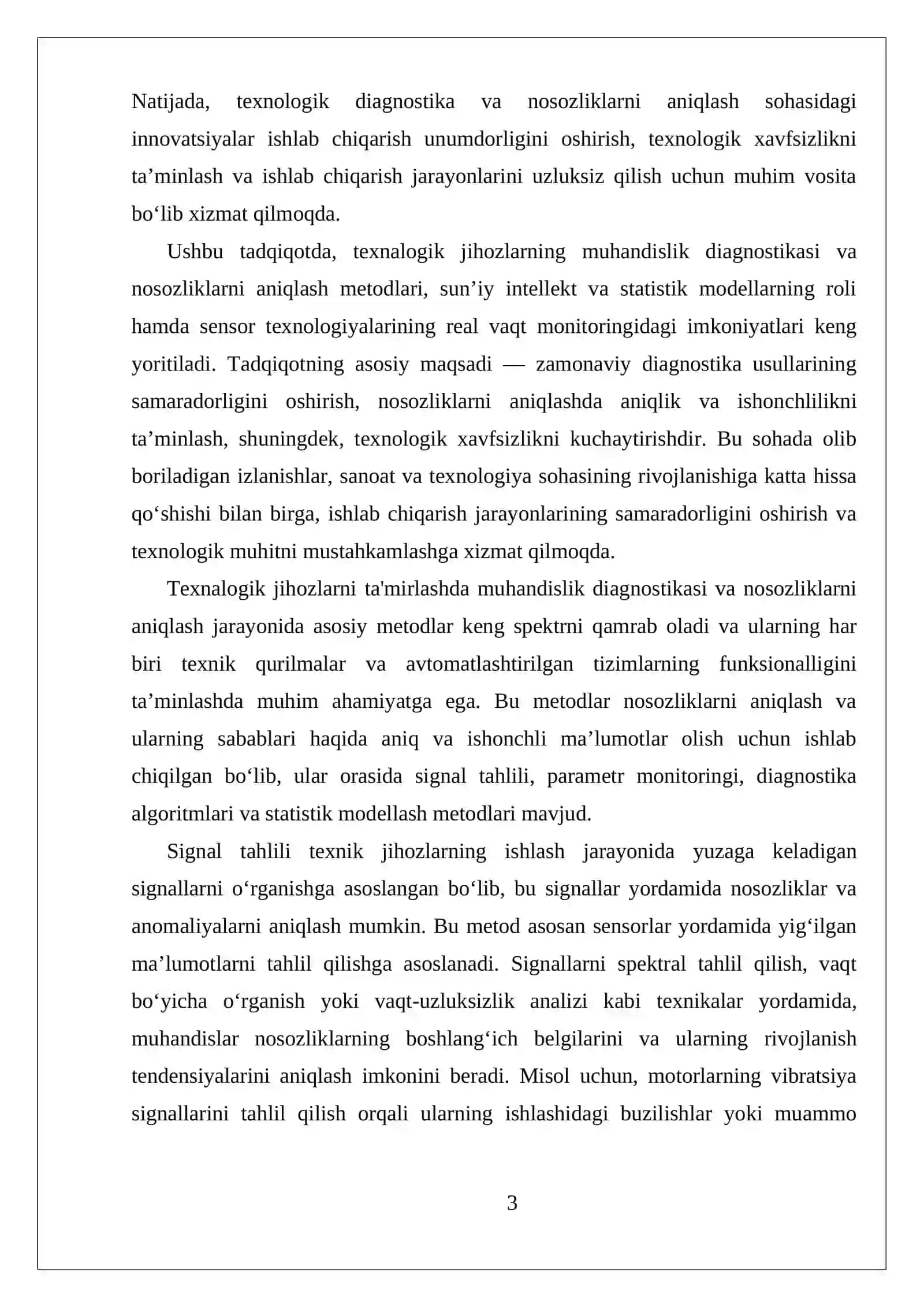 Muhandislik diagnostikasi 3