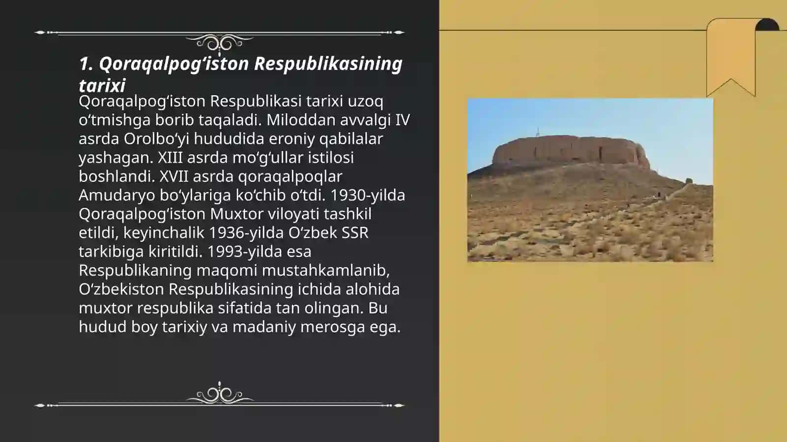 Qoraqalpogʻiston Respublikasining Tarixi 3