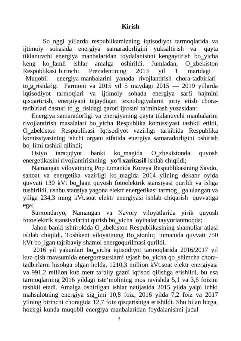 Muqobil energiya manbalari 3