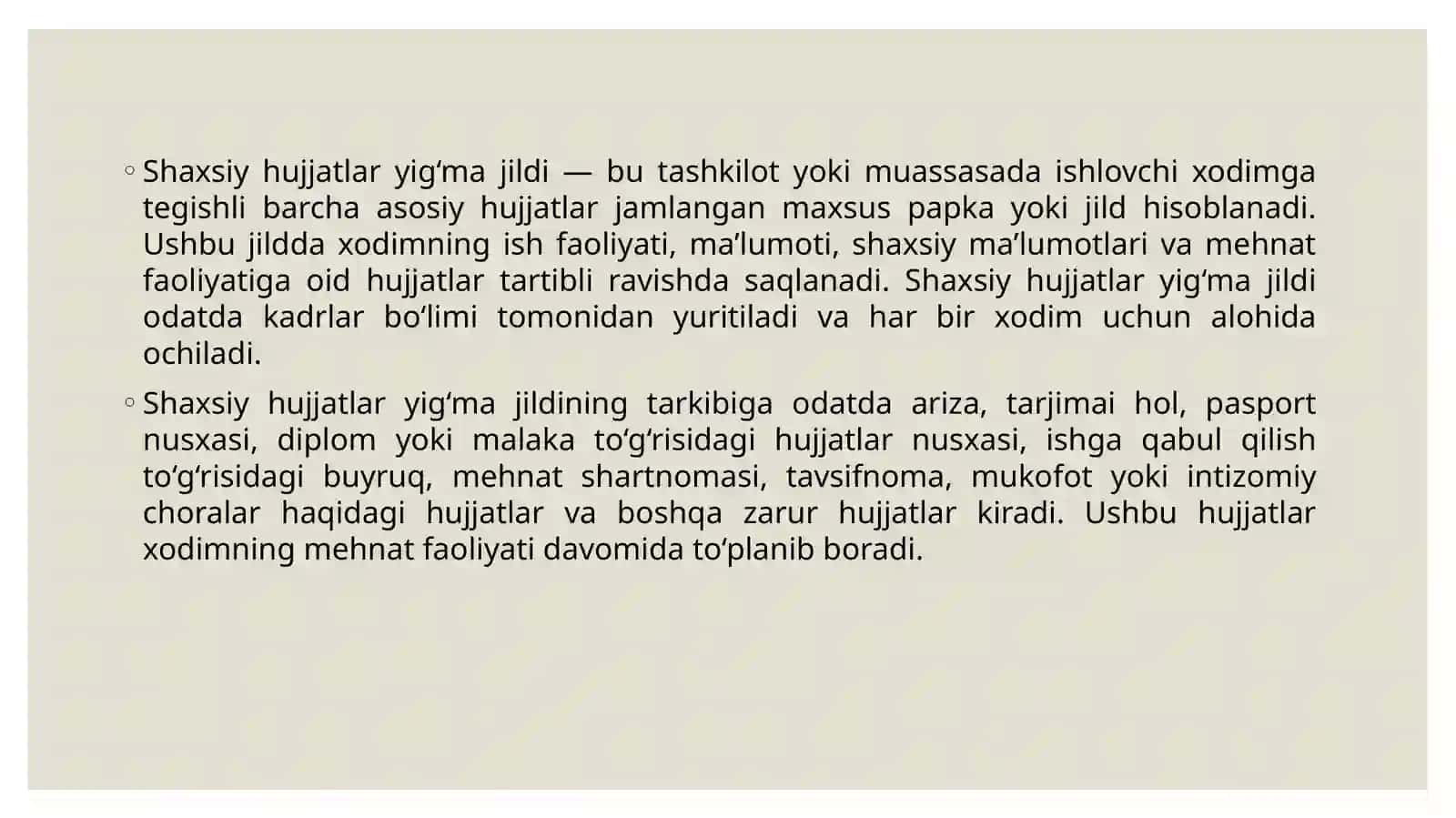 Shaxsiy hujjatlar yig‘ma jildini tayyorlash 3