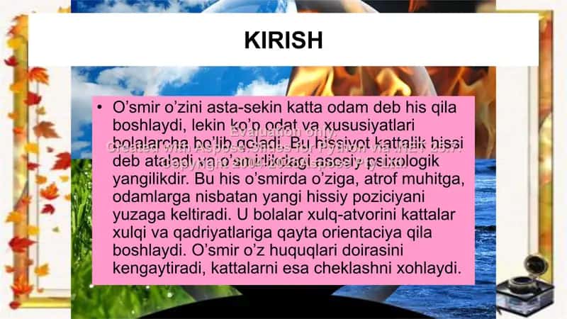 Oʻsmirlik davri psixologiyasi 3