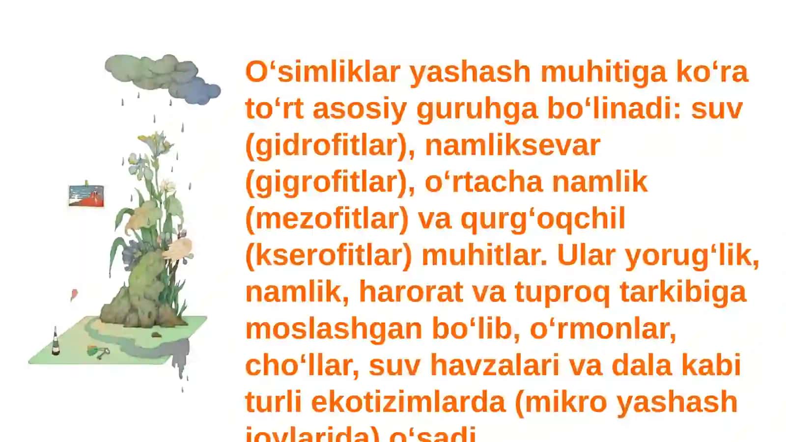 Oʻsimliklarning yashash muhitlari 3