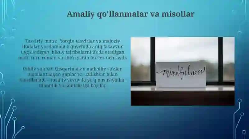 Tasviriy Matn Uslublari 3