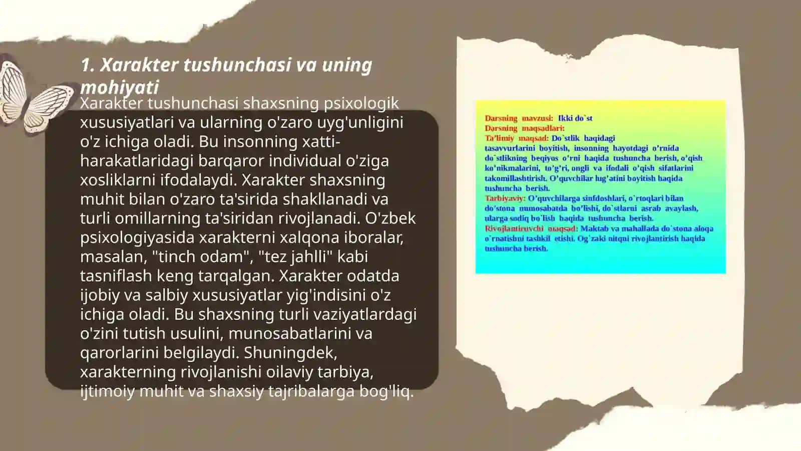 Xarakter haqida tushuncha 3