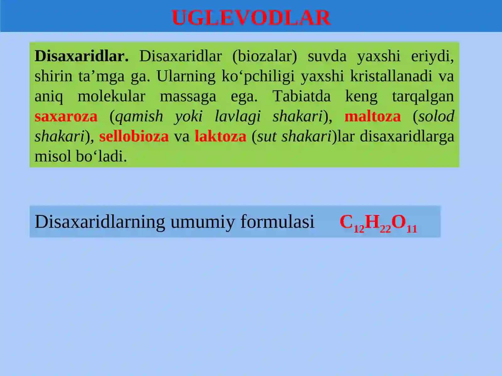 ORGANIK KIMYO FANI MA'RUZALARI 3
