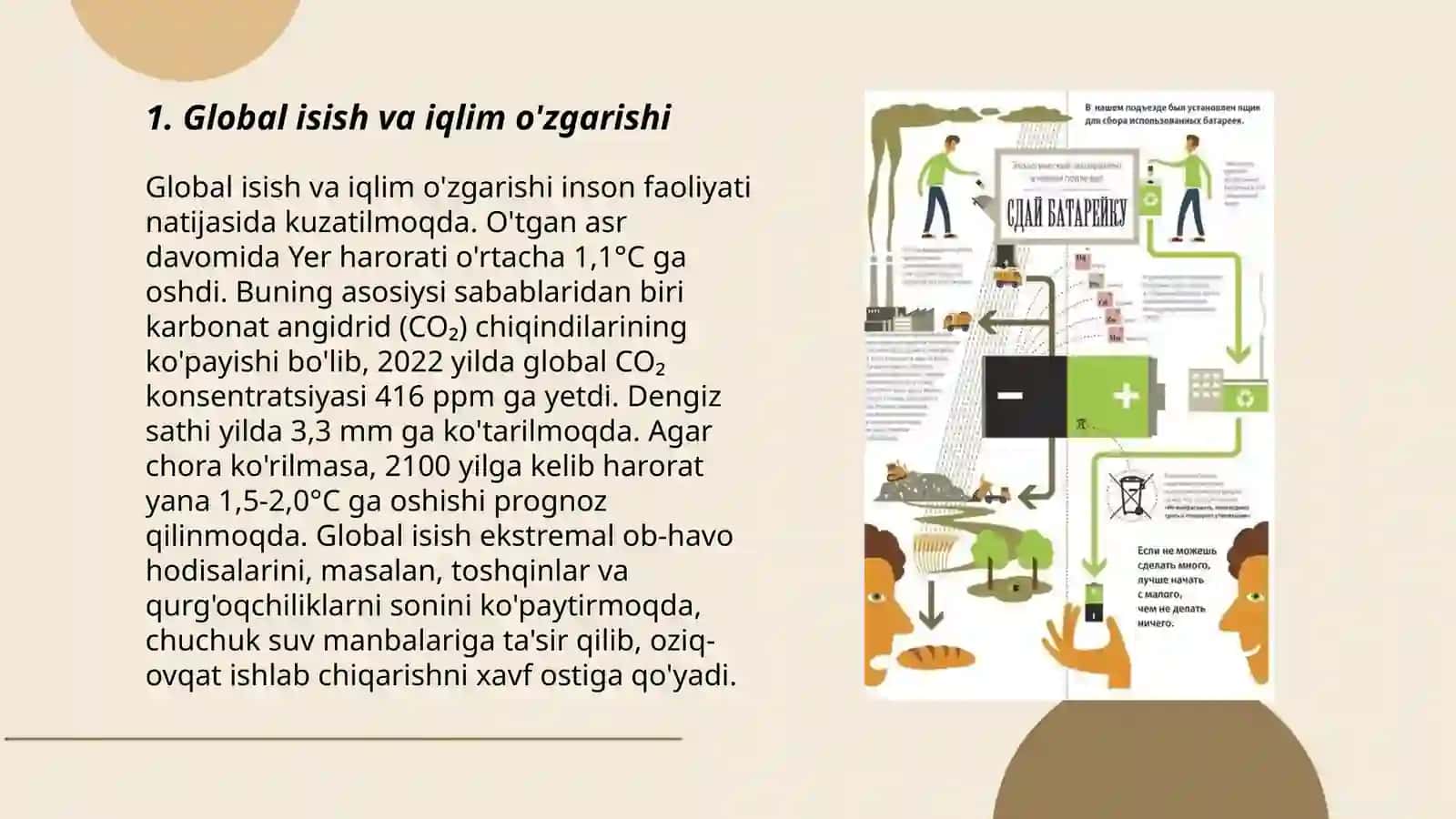 Global isish va iqlim o'zgarishi 3