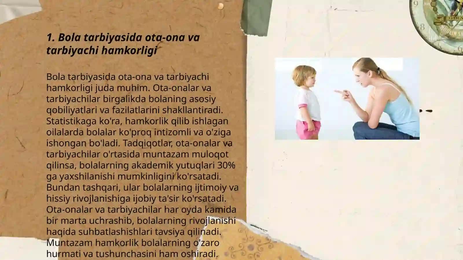 MTT oilada bolani ragʻbatlantirish va jazolash 3