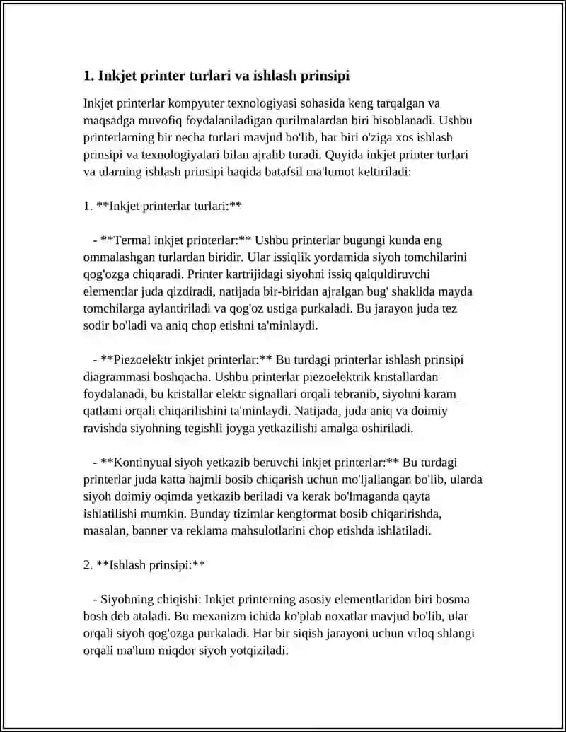PRINTERNING TURLARI. SKANER TURLARI 3