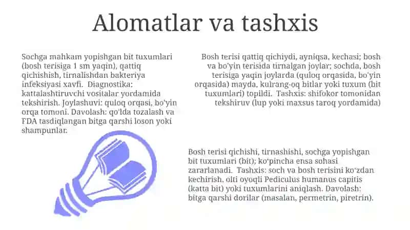 Chaynagan bitlari: aniqlash va morfologiyasi 3