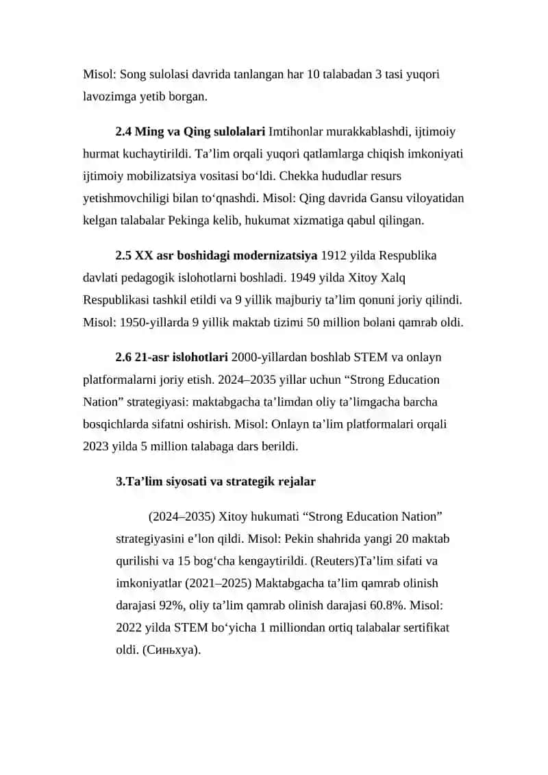 Xitoyda ta’lim tizimi 3