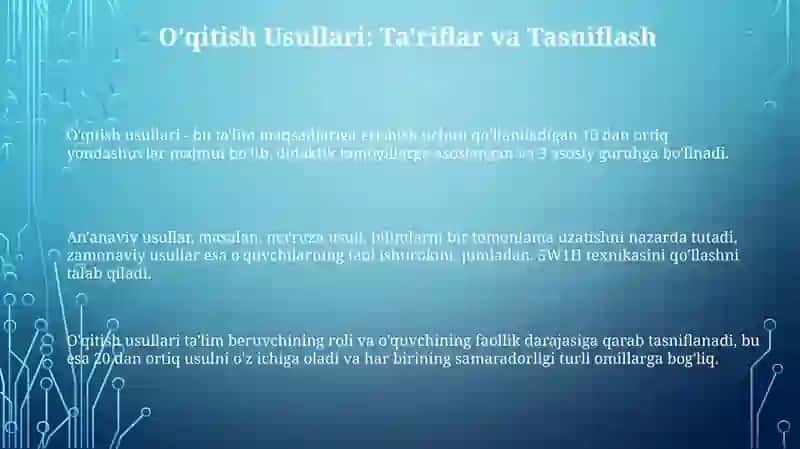 O'qitishmetodlari 3