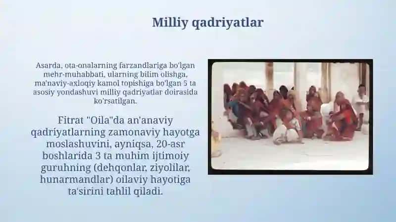 Fitratning "Oila asari" 3