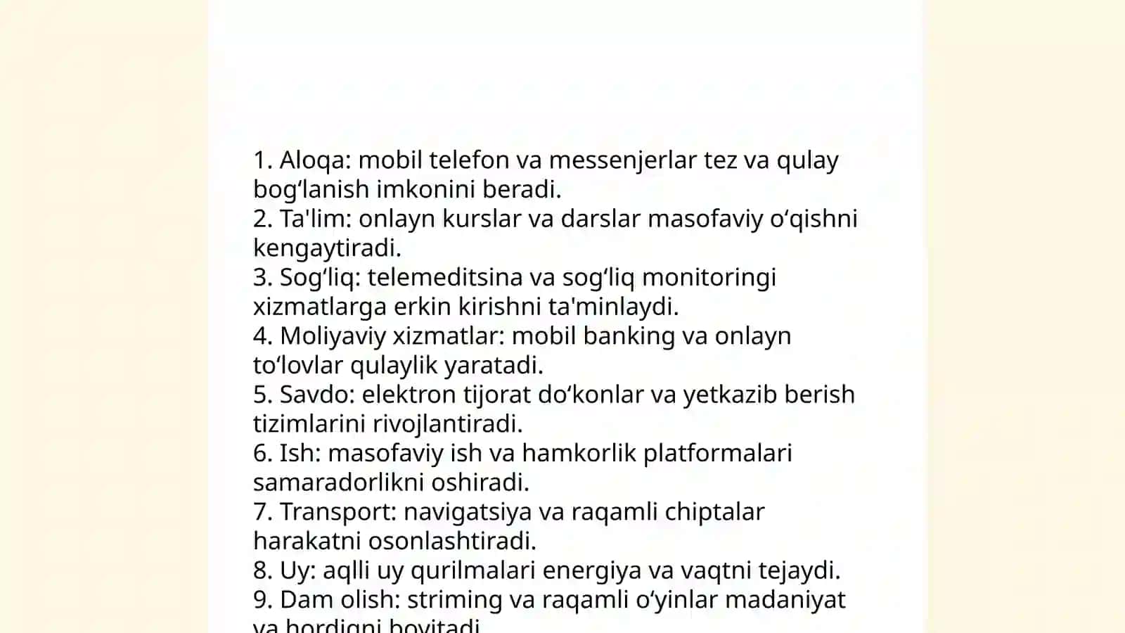 Raqamli texnologiyalarning hayotdagi oʻrni 3