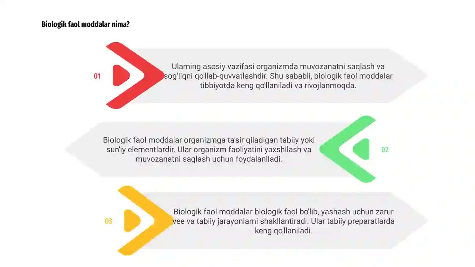 Biologik faol moddalar olinishi 3