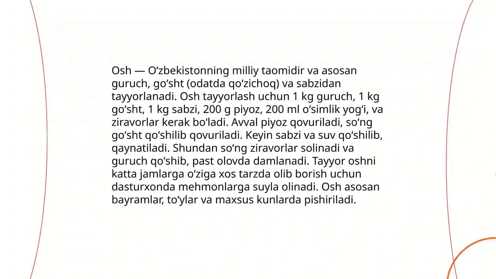 Osh tayyorlash 3