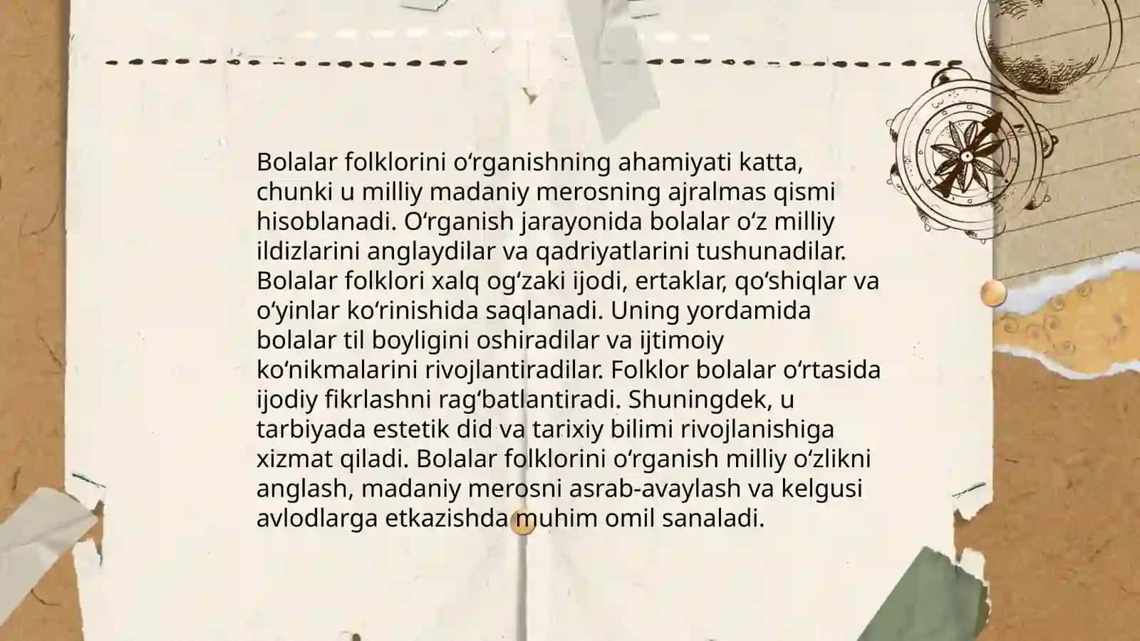 Bolalar folklorining taraqqiyoti 3