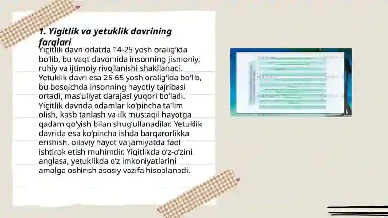 Yetuklik davrining inqirozlari 3