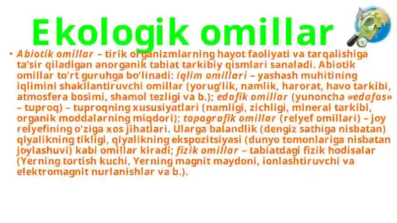 11 – sinf biologiya amaliy mashg’ulot 3