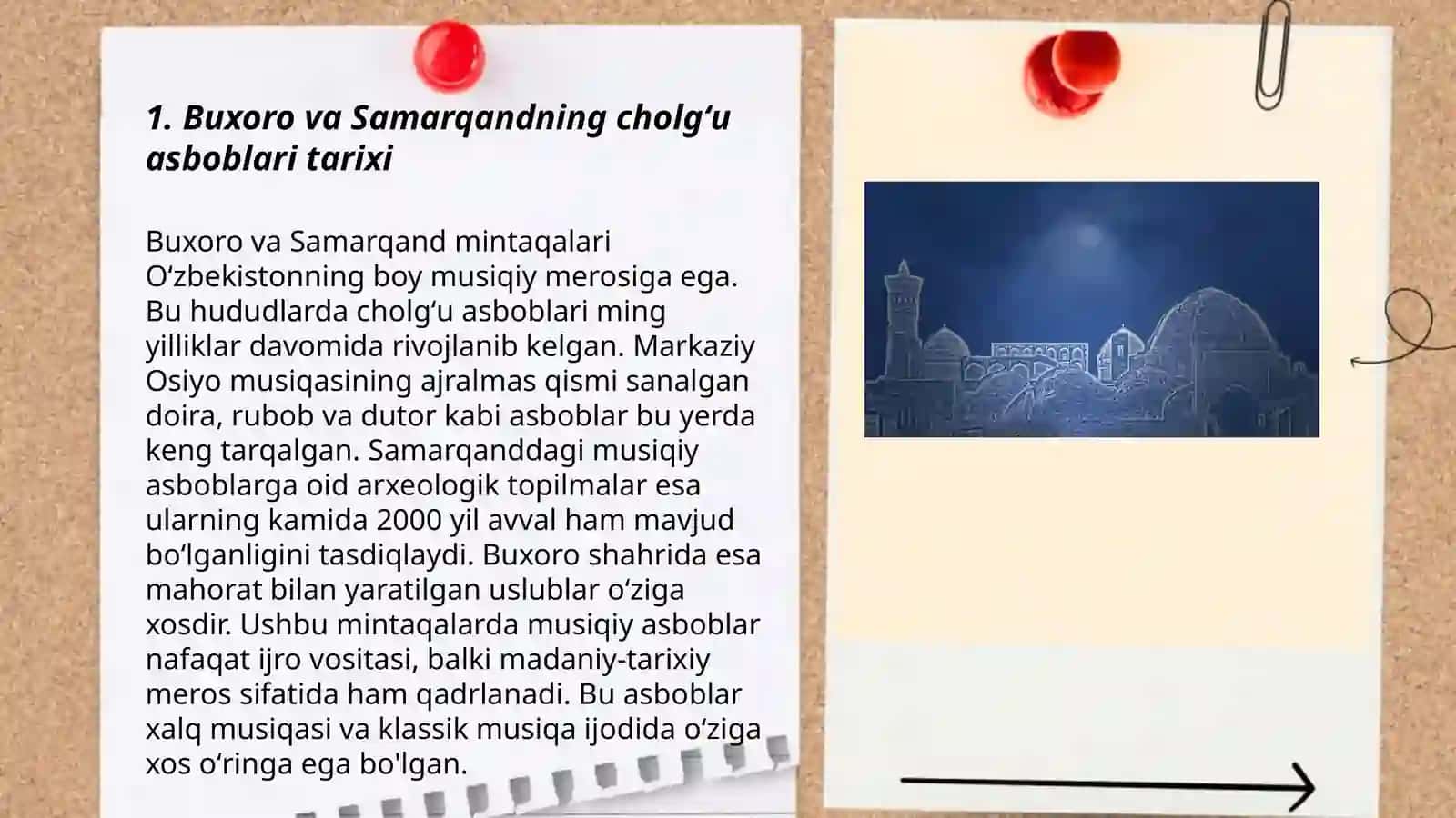 Buxoro va Samarqandning musiqa cholgʻu asboblari haqida 3