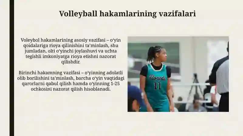 Volleyball hakamlarining vazifalari 3
