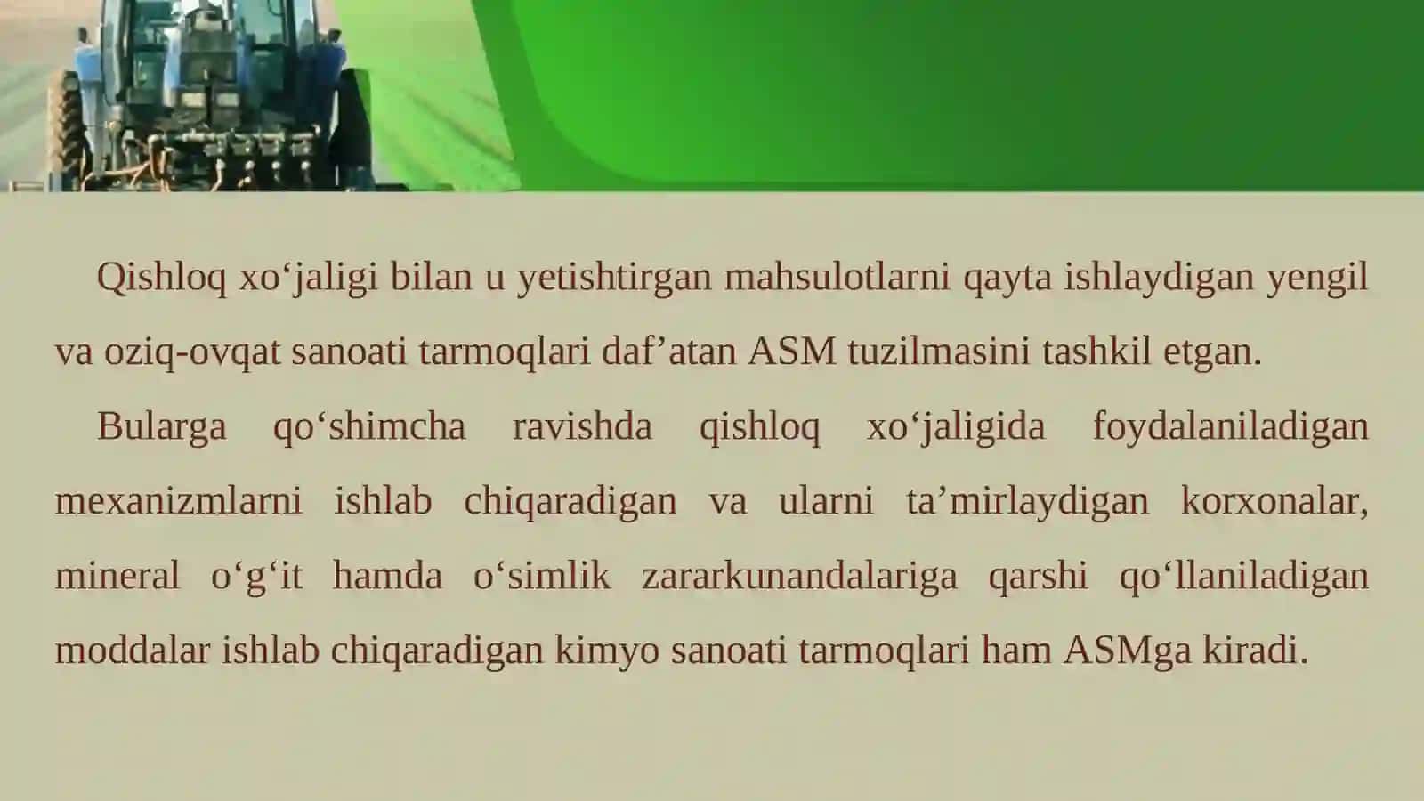 24-mavzu: Agrosanoatmаjmuаsi O‘zbеkistоndа 3