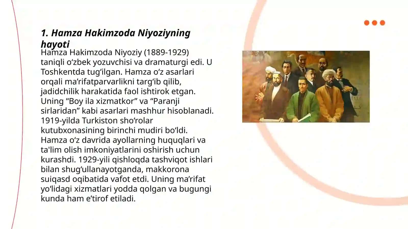 Hamza Hakimzoda Niyoziy haqida prezentatsiya 3