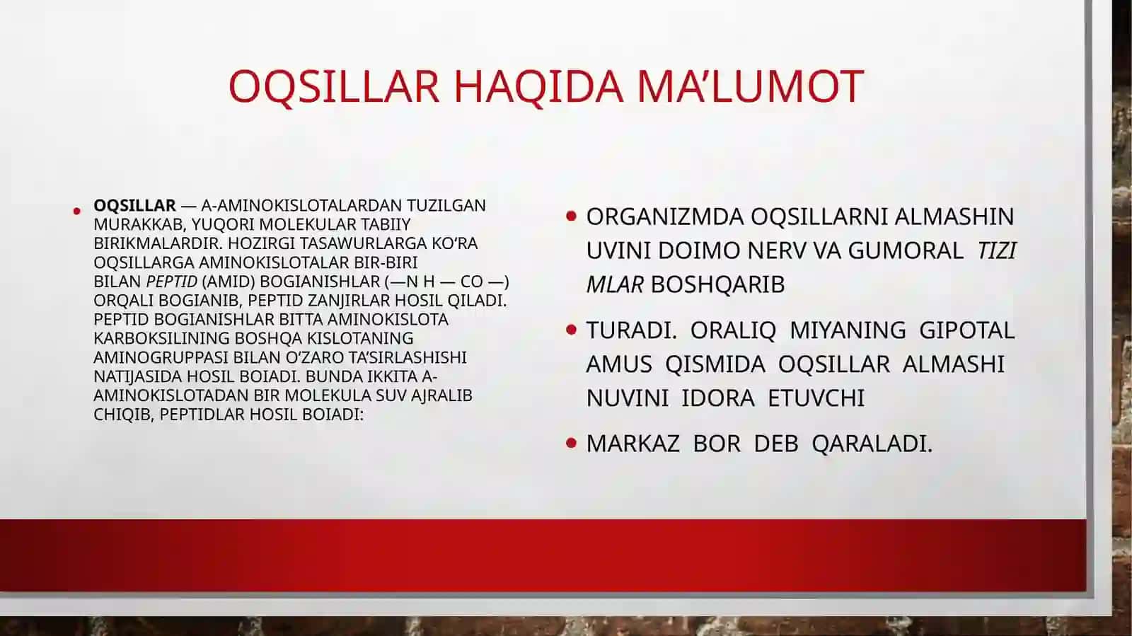 Oqsil almashinuvining buzilishi 3