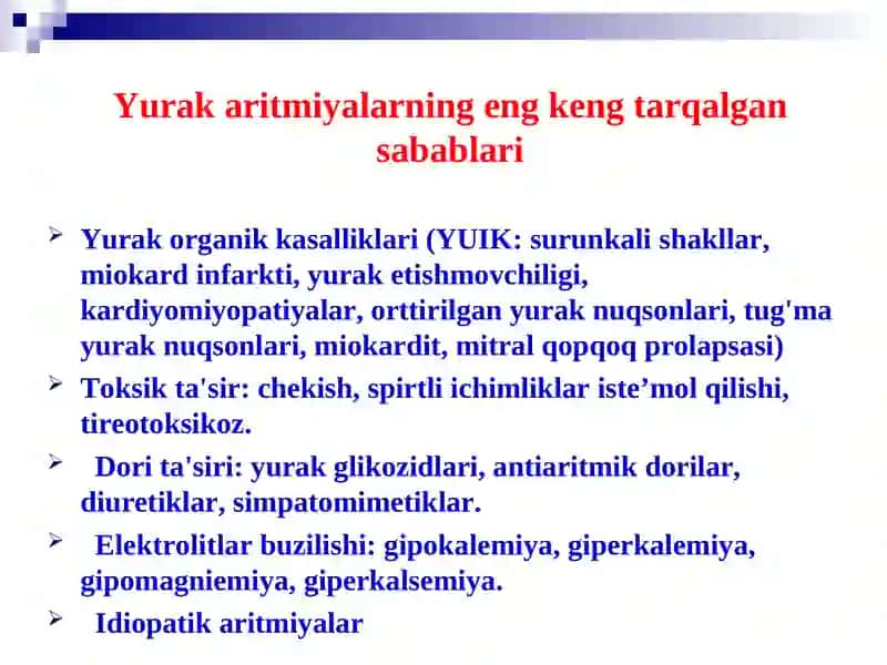 Yurak aritmiyasi va blokadalari 3