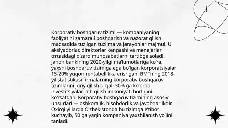 Korporativ boshqaruv tizimi 3