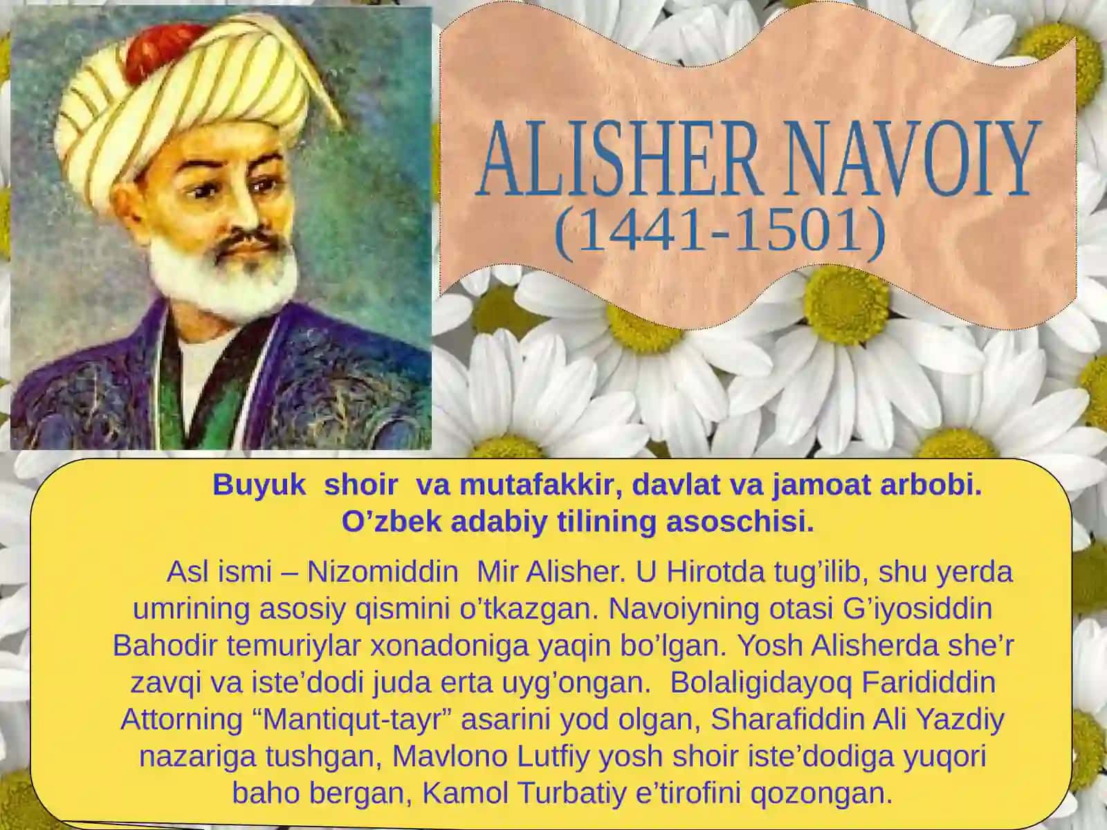 Alisher Navoiy hayoti va ijodi 3