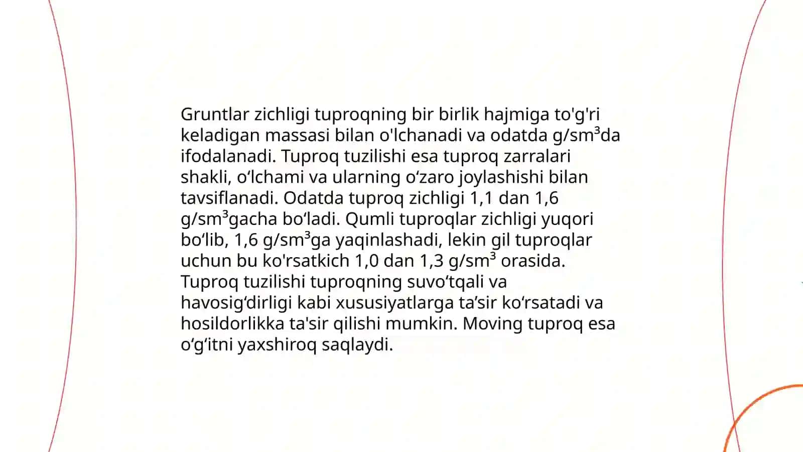 Gruntlar zichligi 3