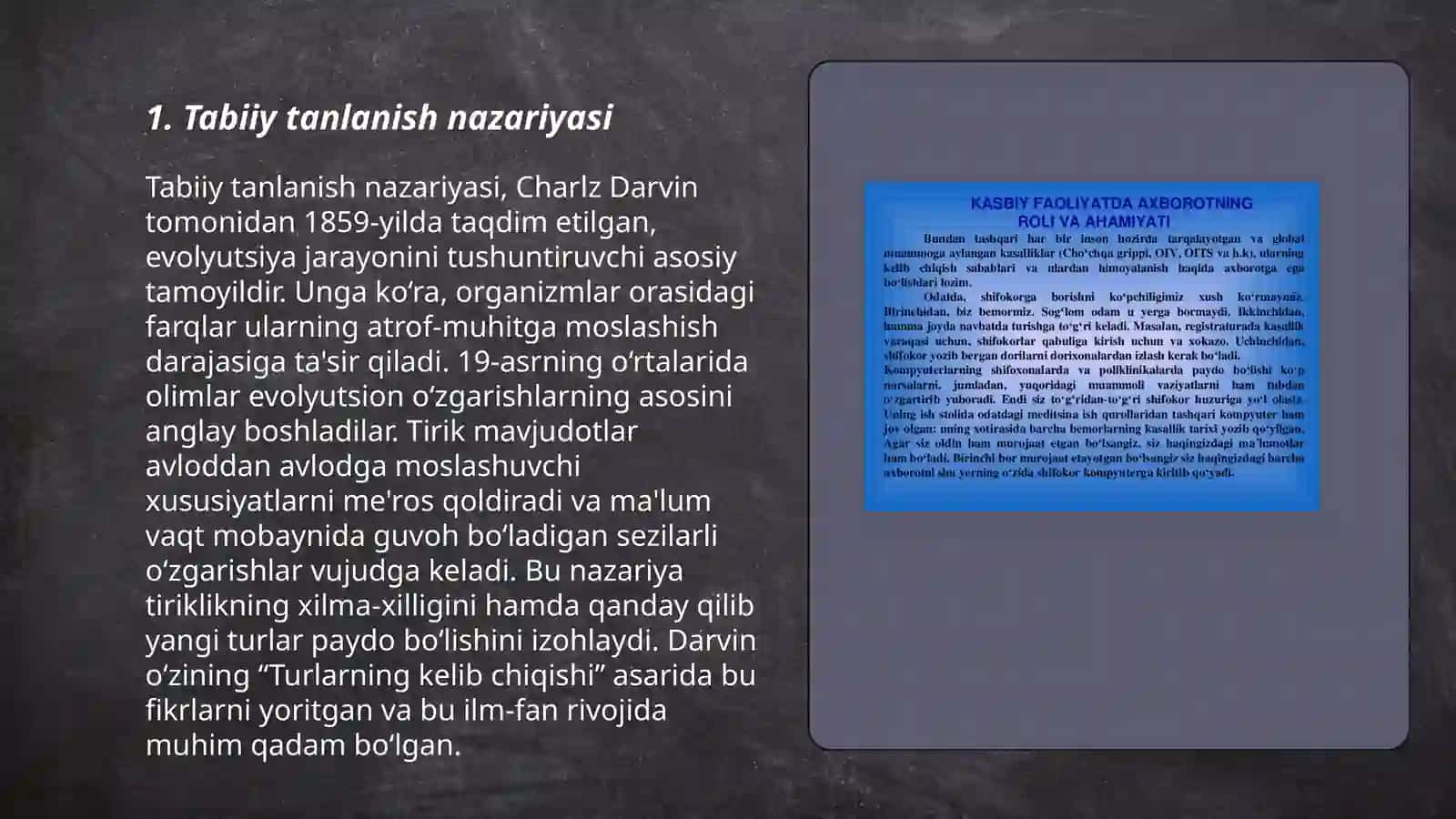 Tabiiy va jinsiy tanlanish nazariyalari 3
