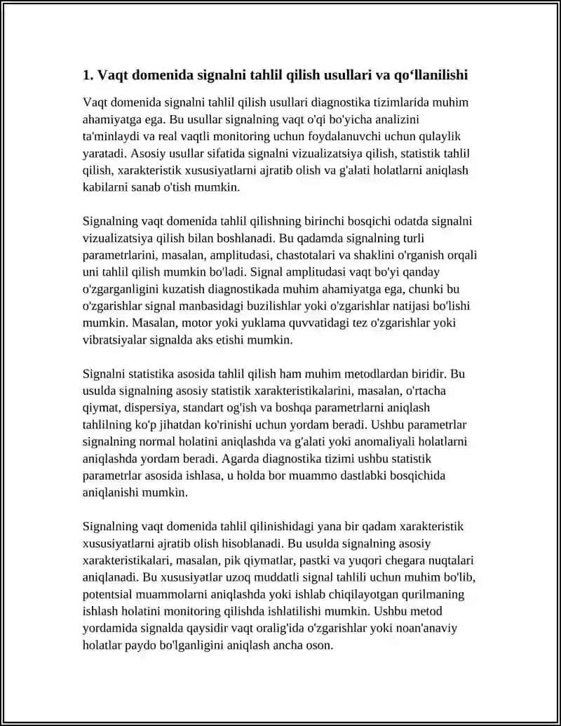 DIAGNOSTIKA TIZIMLARIDA SIGNALNI QAYTA ISHLASH USULLARI 3