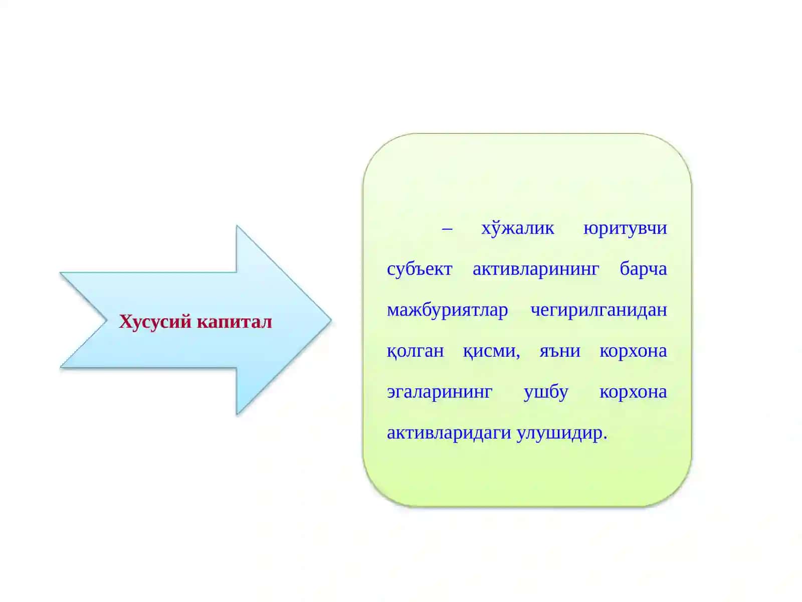 Хусусий капитал ҳисоби 3
