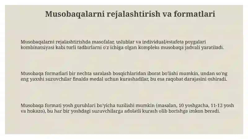 Tanlangan sport turida rejalashtirish va hakamlik faoliyati 3