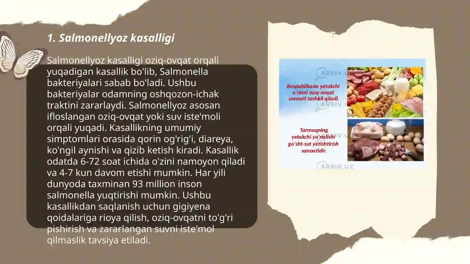 Oziq-ovqat kasalliklarini keltiradigan mikroorganizmlar 3