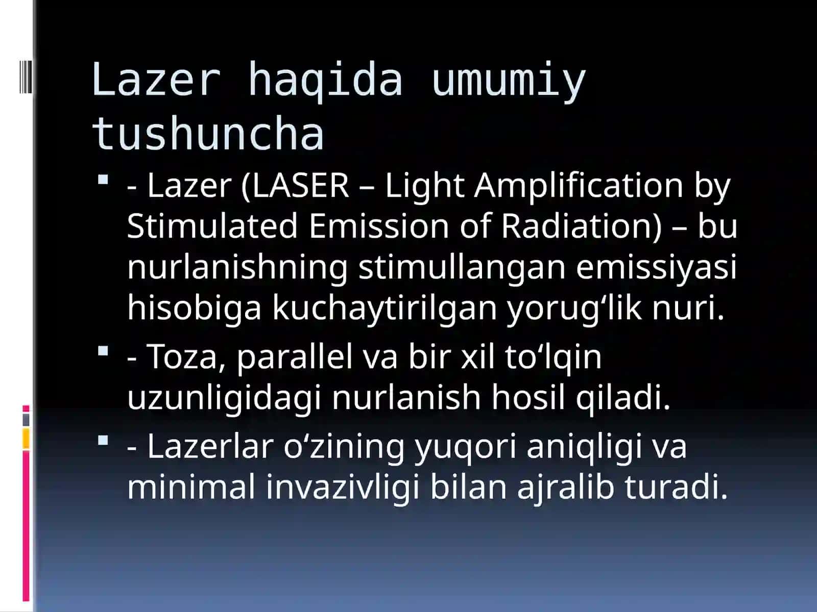 Lazerning tibbiyotda qo‘llanilishi 3