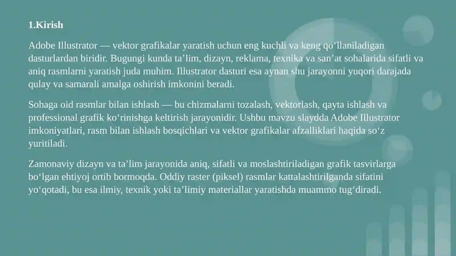 Adobe Illustrator dasturida sohaga oid rasmlar bilan ishlash 3