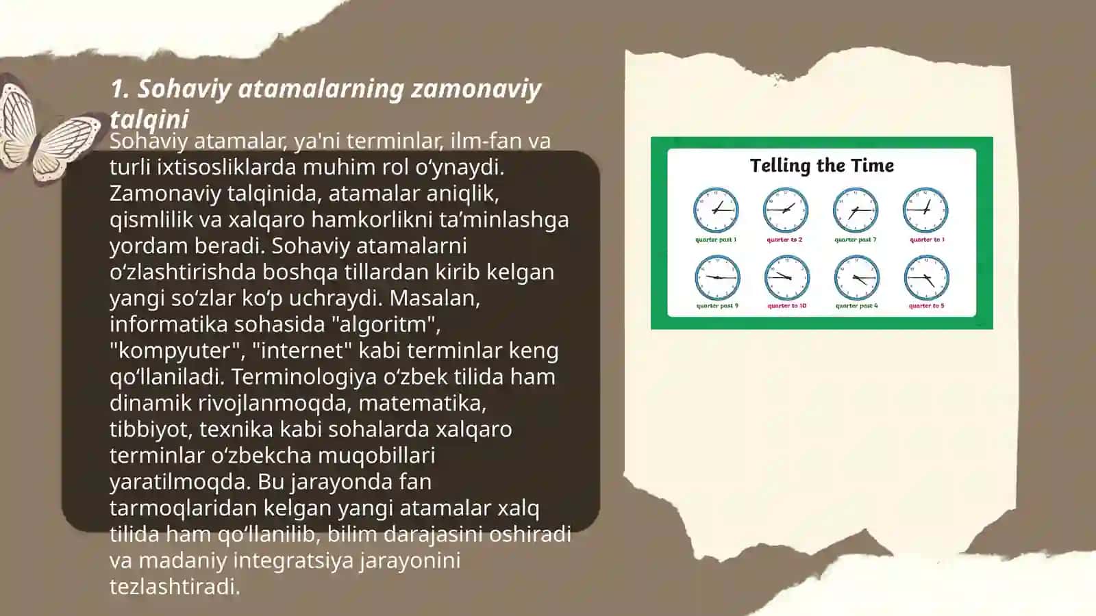 Sohaviy atamalarning zamon bilan hamnafasligini izohlash 3