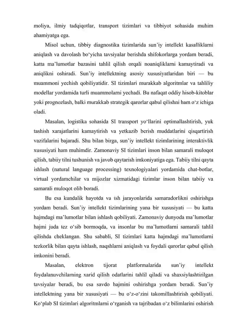 Sun’iy intellektning zamonaviy texnologiyalardagi roli 3