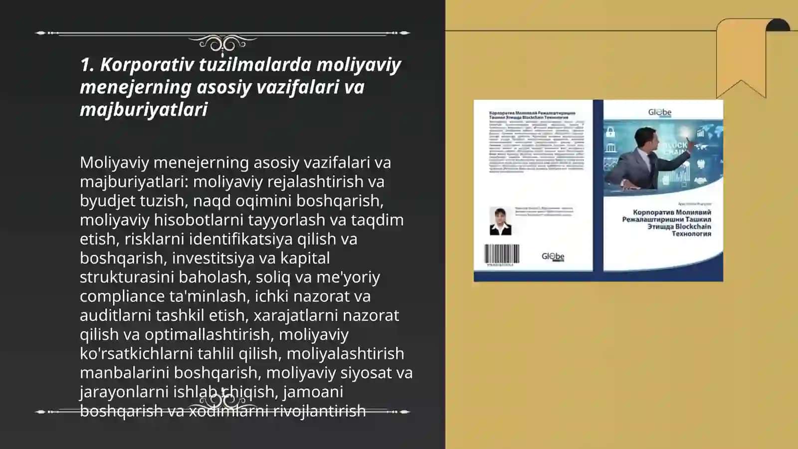 Korporativ tuzilmalarda moliyaviy menejerning roli 3