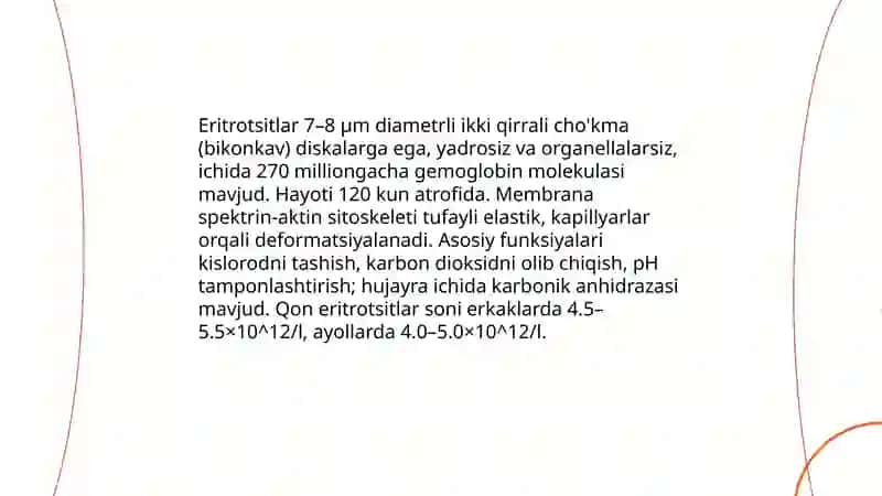 Eritrotsitlar va gemoglabin 3
