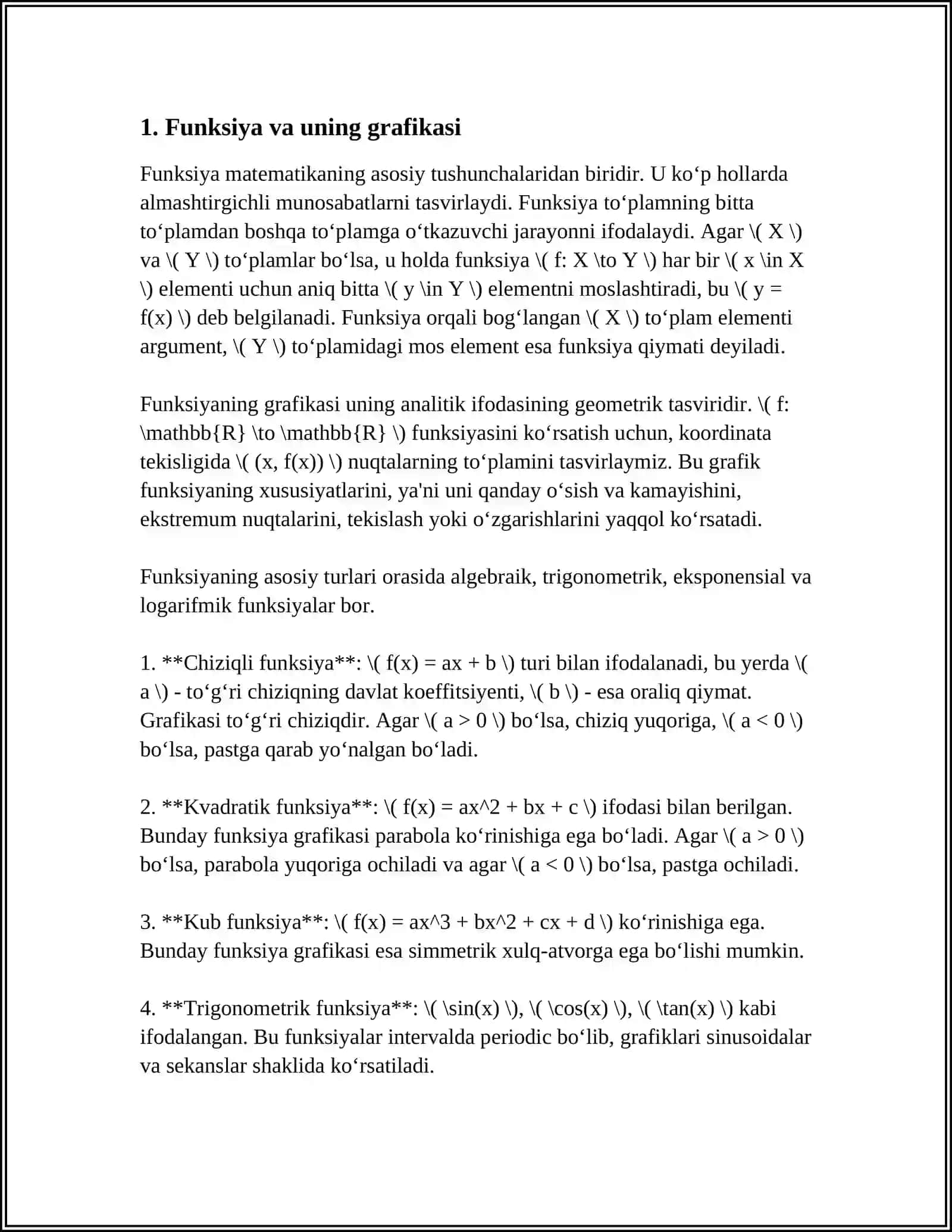 BOSHLANG'ICH FUNKSIYA VA INTEGRAL TUSHUNCHALARI 3