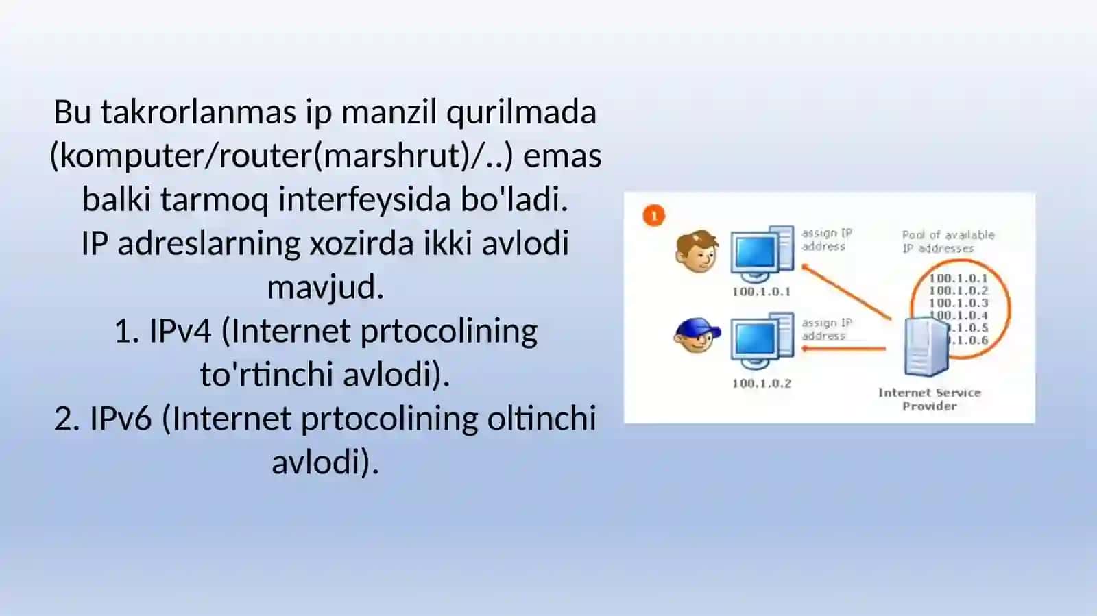 IP adreslar bilan ishlash haqida ma'lumot 3
