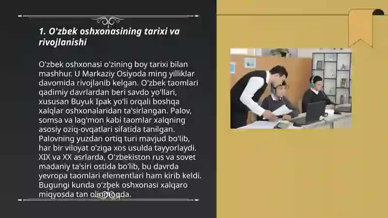 O'zbek oshxonasi tarixi va rivojlanishi 3