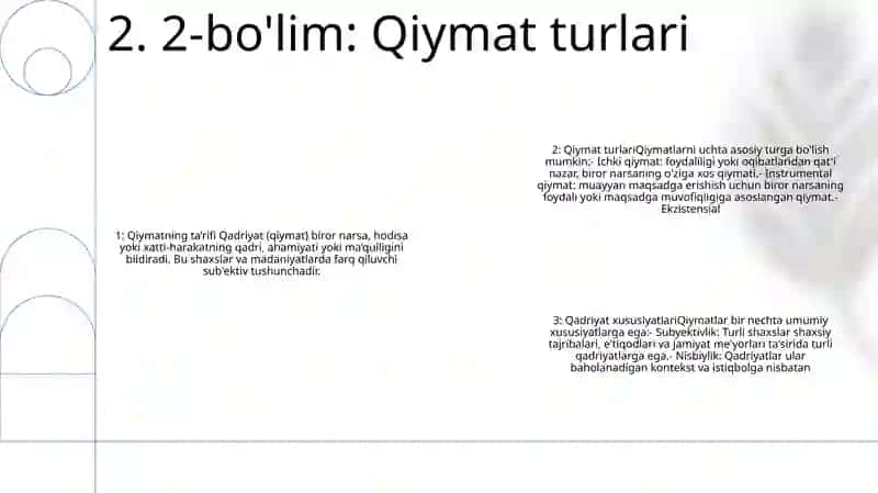 Qadriyat Tushunchasining Ma’Nosi Va Uning Umumiy Tavsifi 3