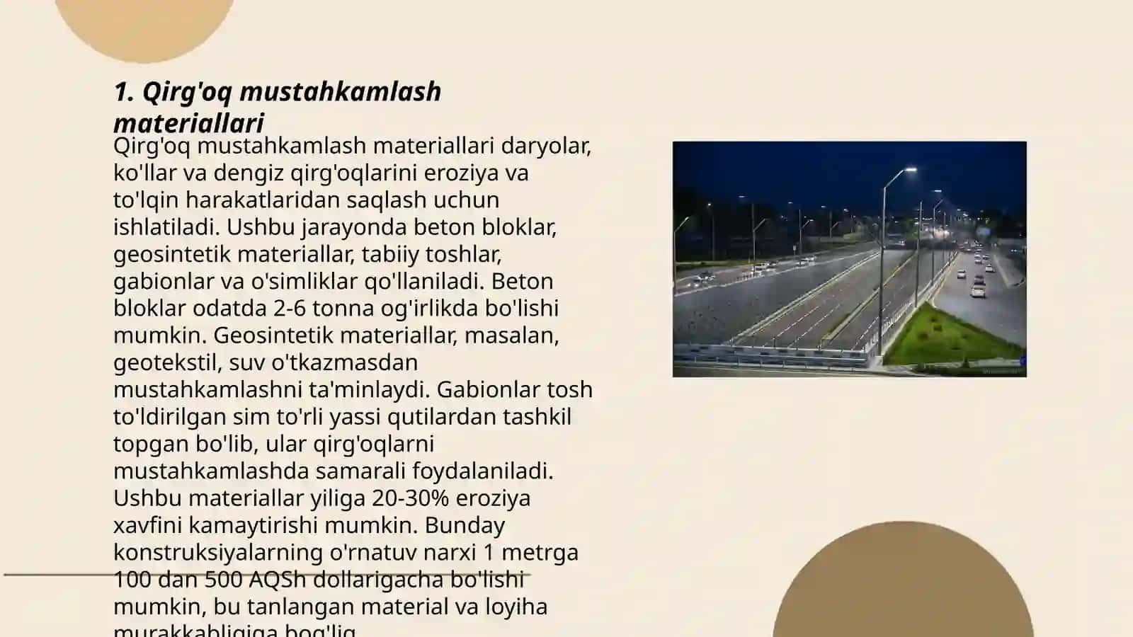 Qirg'oq mustahkamlash materiallari 3