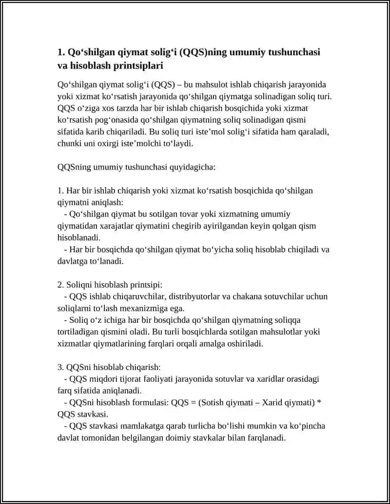 Qoʻshilgan Qiymat Soligʻi 3