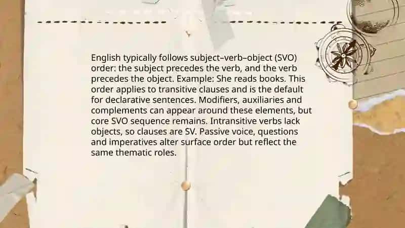 Word order 3